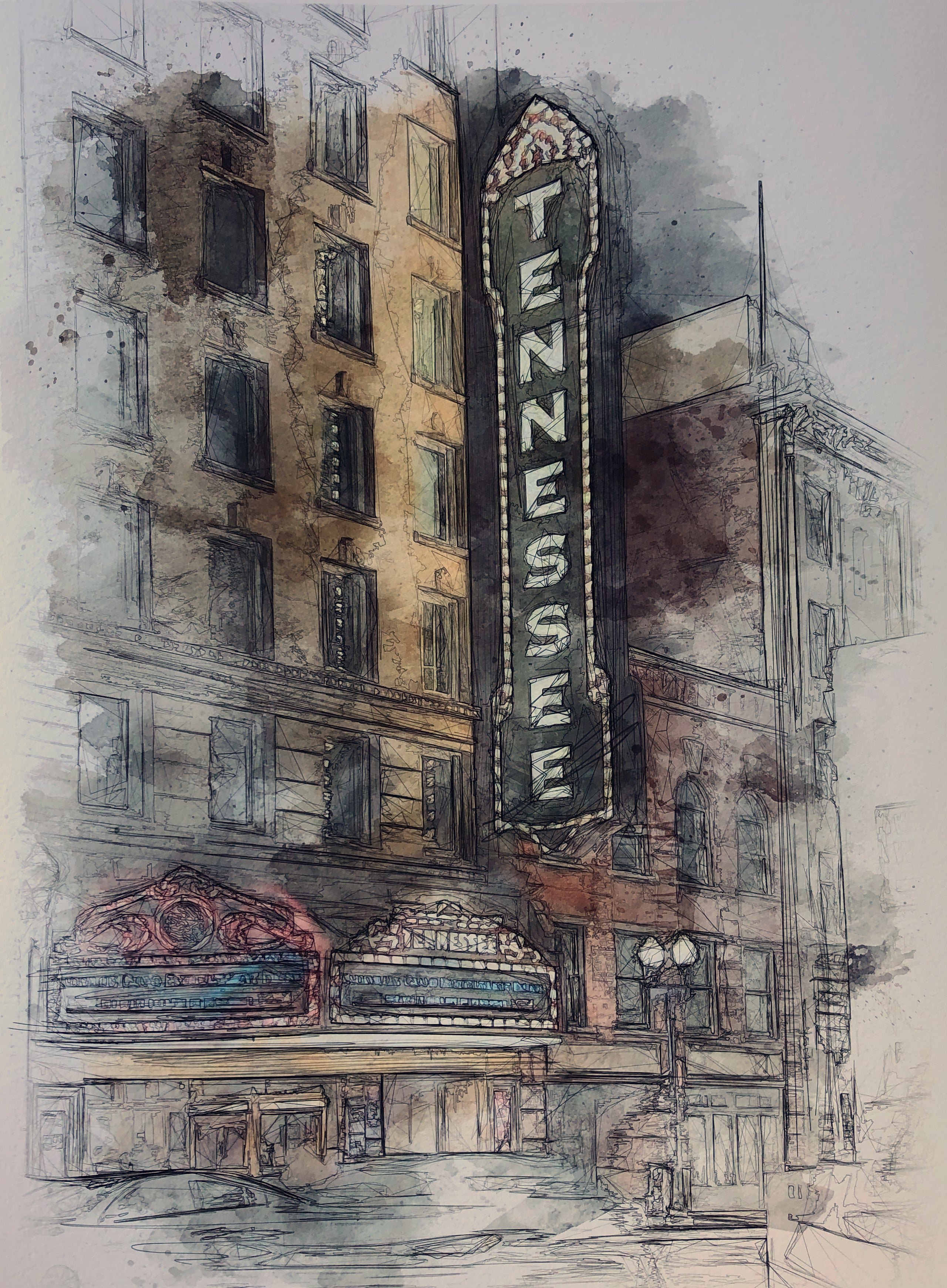 Tennessee Theater Art Print
